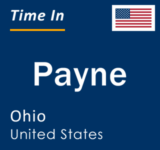 Current local time in Payne, Ohio, United States