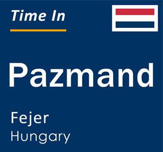 Current local time in Pazmand, Fejer, Hungary