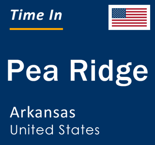 Current local time in Pea Ridge, Arkansas, United States