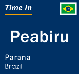 Current local time in Peabiru, Parana, Brazil