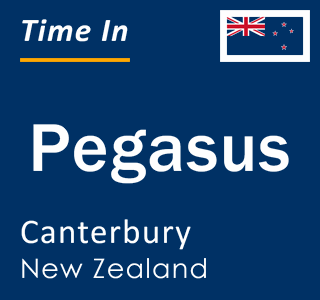 Current time in Pegasus, Canterbury, New Zealand