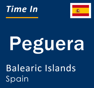 Current local time in Peguera, Balearic Islands, Spain