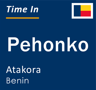 Current local time in Pehonko, Atakora, Benin