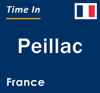 Current local time in Peillac, France