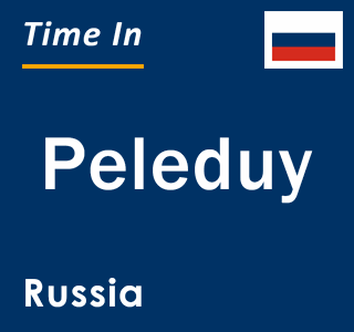 Current local time in Peleduy, Russia