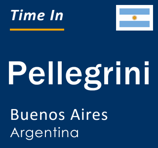 Current local time in Pellegrini, Buenos Aires, Argentina