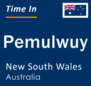 Current local time in Pemulwuy, New South Wales, Australia