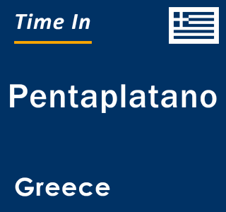 Current local time in Pentaplatano, Greece