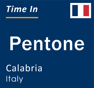 Current local time in Pentone, Calabria, Italy