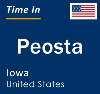 Current local time in Peosta, Iowa, United States