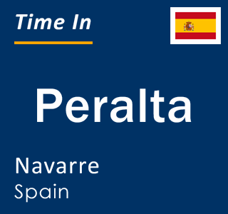 Current time in Peralta, Navarre, Spain