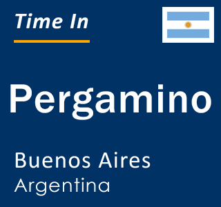 Current local time in Pergamino, Buenos Aires, Argentina