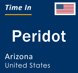 Current local time in Peridot, Arizona, United States