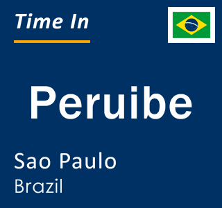 Current local time in Peruibe, Sao Paulo, Brazil
