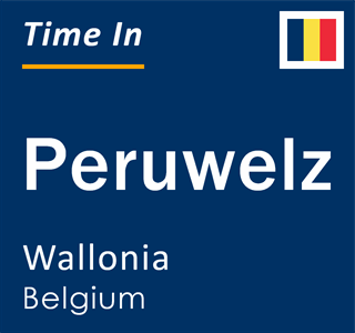Current time in Peruwelz, Wallonia, Belgium