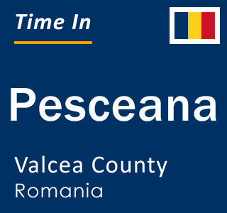 Current local time in Pesceana, Valcea County, Romania