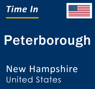 Current local time in Peterborough, New Hampshire, United States