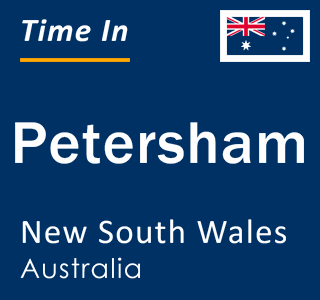 Current local time in Petersham, New South Wales, Australia