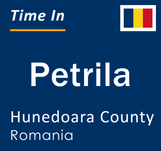 Current local time in Petrila, Hunedoara County, Romania