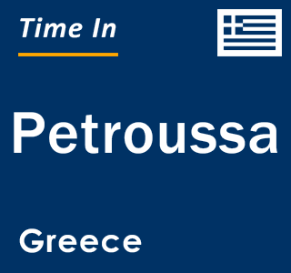 Current local time in Petroussa, Greece