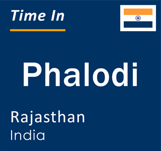 Current local time in Phalodi, Rajasthan, India