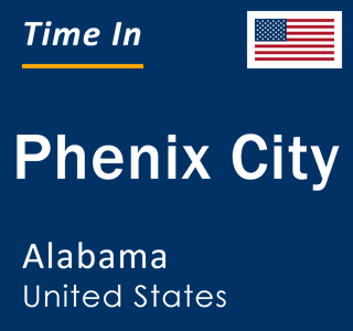 Current time in Phenix City, Alabama, United States