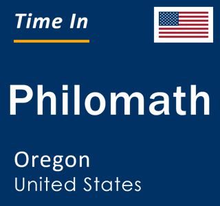 Current local time in Philomath, Oregon, United States