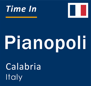 Current local time in Pianopoli, Calabria, Italy