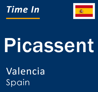 Current local time in Picassent, Valencia, Spain