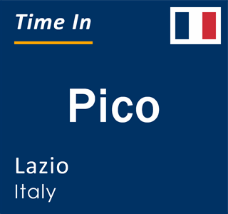 Current local time in Pico, Lazio, Italy