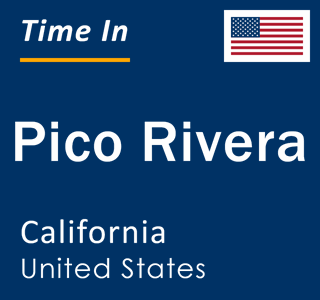 Current local time in Pico Rivera, California, United States