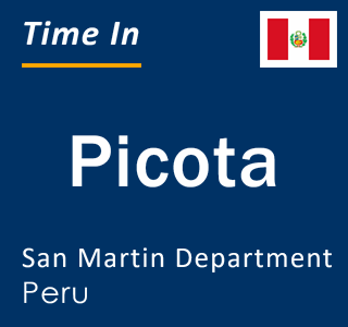 Current local time in Picota, San Martin Department, Peru