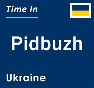 Current local time in Pidbuzh, Ukraine