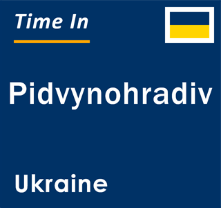 Current local time in Pidvynohradiv, Ukraine