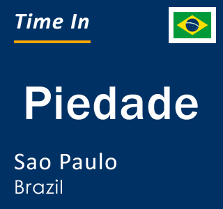 Current local time in Piedade, Sao Paulo, Brazil