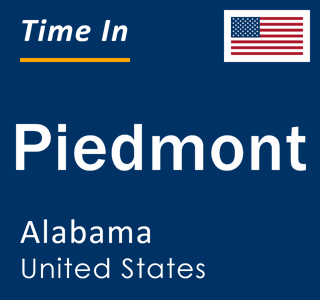 Current local time in Piedmont, Alabama, United States