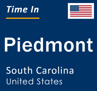 Current local time in Piedmont, South Carolina, United States