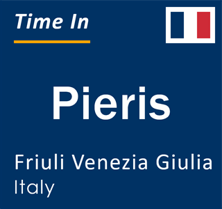 Current local time in Pieris, Friuli Venezia Giulia, Italy