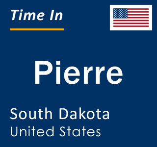 Current local time in Pierre, South Dakota, United States