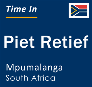 Current local time in Piet Retief, Mpumalanga, South Africa
