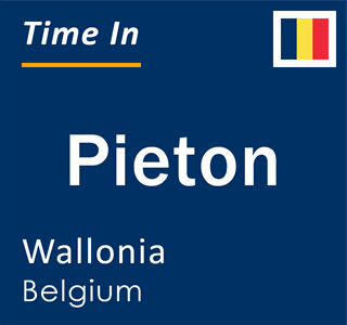 Current local time in Pieton, Wallonia, Belgium