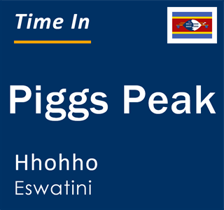 Current local time in Piggs Peak, Hhohho, Eswatini