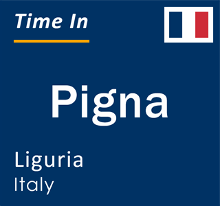 Current local time in Pigna, Liguria, Italy