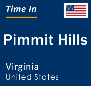 Current local time in Pimmit Hills, Virginia, United States