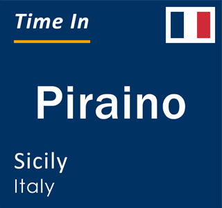 Current local time in Piraino, Sicily, Italy