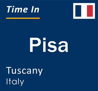 Current time in Pisa, Tuscany, Italy