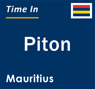 Current local time in Piton, Mauritius