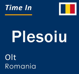 Current local time in Plesoiu, Olt, Romania
