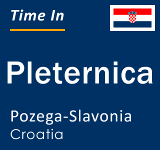 Current local time in Pleternica, Pozega-Slavonia, Croatia
