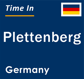 Current local time in Plettenberg, Germany